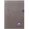 Image de Clairefontaine 363161C Cahier Agrafé Gris A4 21x29,7 96p Grands Carreaux