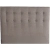 Image de Source de Rêves - Tete de lit capitonnée Eden gris clair, chenille bouclettes - 140 cm 140 cm