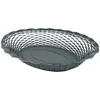 Image de ROGER ORFEVRE - Corbeille pain Vintage ovale gris givré 30x24 cm