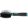 Image de Zolux-Brosse Double Taille S, 5.5 x 5.7 x 22 cm. Gamme ANAH. pour Chiens.-ZO-470815