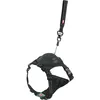 Image de Zolux Easy Ride Harnais pour Chien avec Laisse Enrouleur Intégrée - XS Noir - Tissu Respirant - Tour de Cou 26-38cm - Tour de Poitrail 33-43cm - Chiens 3-9kg - 156g - Marque Française