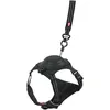 Image de Zolux Easy Ride Harnais pour Chien avec Laisse Enrouleur Intégrée - S Noir - Tissu Respirant - Tour de Poitrail 41-54cm - Chiens 5-12kg - Bandes Réfléchissantes - Laisse 1-3m - Marque Française