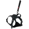 Image de Zolux Easy Ride Harnais pour Chien avec Laisse Enrouleur Intégrée - XL Noir - Tissu Respirant - Tour de Cou 56-80cm - Tour de Poitrail 73-94cm - Chiens 55-77kg - Laisse 1-3m - Marque Française