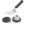 Image de Kit nettoyage pour plancha 1 spatule et 2 boules inox Le Marquier