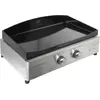 Image de Plancha électrique LE MARQUIER Signature Electrica 260 Inox 2 brûleurs à poser, 60x40 cm