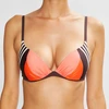 Image de Chantelle - Haut de maillot coques Push-up Palma graphic coffee 85 C