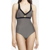 Image de Chantelle - Maillot de bain 1 Pièce Vibrant à rayures noir/gris S