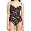 Image de Chantelle - Maillot de bain 1 Pièce enveloppant Flowers imprimé multicolore 85 E