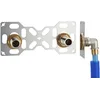 Image de FIXSYSTEM Kit platine de sortie cloison pour tube PER à Glissement Ø16 - sorties entraxe 150 millimètres mâle 20x27 (3/4) pour robinet Douche/Baignoire - Installation visitable