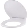 Image de Abattant WC blanc universel clipsable/nettoyage facile - lunette de toilettes frein de chute forme O NOYON & THIEBAULT