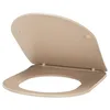 Image de Abattant WC couleur Taupe universel clipsable/nettoyage facile - lunette de toilettes Thermodur extra plat frein de chute forme D NOYON & THIEBAULT