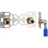 Image de FIXSYSTEM Kit platine de sortie cloison pour tube PER à Sertir Ø16 - sorties entraxe 150 millimètres mâle 20x27 (3/4) pour robinet Douche/Baignoire - Installation visitable