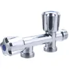 Image de Robinet double sortie Mâle 20x27 (3/4) en ligne arrivée Mâle 15x21 (1/2) pour machine à laver NOYON & THIEBAULT