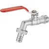 Image de Robinet de Jardin avec Manette Plate Quart de Tour Mâle 20x27 - Mâle 20x27 avec raccord au nez Ø15 AROZ