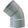 Image de Raccord PVC gris coudé 45° Ø 50 mm Double emboîture Girpi