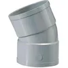 Image de Raccord PVC gris coudé 22 degrés30 - Diamètre 32 mm - Double emboîture - Girpi