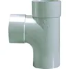 Image de Raccord PVC gris en T - Mâle/femelle - Diamètre 80 mm - Double emboîtage - Girpi