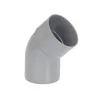 Image de Coude PVC mâle femelle 45° - GIRPI - D : 100 mm - Plastique - Synthétique - Blanc