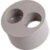 Image de Tampon de réduction PVC gris 2 sorties operculés - Femelle - Ø 100 - 50 - 40 mm - Girpi