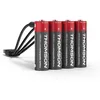 Image de THOMSON Power+ Piles Lithium Rechargeables USB-C, Multi usages, 3700 mWh, 1,5V Stable, Pack de 4 AA LR06, câble Inclus, Jouets et télécommande, Garantie 5 Ans