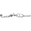 Image de BOSAL 095-313 Filtre à particules Euro 4 Compatible avec MERCEDES-BENZ Classe A W169 Classe B W245