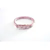 Image de Martin Sellier Collier en Cuir Surpiqué Classique avec Plaque 14mm x 36cm Rose