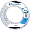 Image de Electraline LMF901486768 Couronne de Cable 21 VATC 50M Blanc, pour Utilisation Sat e prolongateur TV