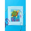 Image de DMC - Kit canevas - Tortue au demi-point | Niveau facile - 13 x 18 cm