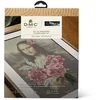 Image de DMC - Inspiré par Mona Lisa et les branches de pivoine, Leonard de Vinci et P.J Redouté, Le Louvre, kit de broderie avancé