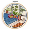 Image de DMC - Jardin d'Hiver par Karin Fast Kit de Broderie Points Tissés Avancé