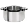 Image de Cristel - S4CQ - Série de 4 Casseroles 14-16-18-20cm sans poignée Amovible - Collection Mutine