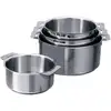 Image de Set 4 casseroles inox Mutine sans manche 14, 16, 18 et 20 cm Cristel