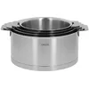 Image de Cristel - S4CQL- Série de 4 casseroles INOX 14-16-18-20 cm sans poignée Amovible- Collection Strate