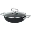 Image de Cristel S2A28CPFAE SAUTEUSE 28 CM Castel Pro 2 ANSES ULTRALU Forge IND REVETUE EXCELISS + COUV