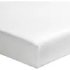 Image de ESSIX - Drap Housse uni en Percale de Coton, Bonnet de 30cm, PREMIÈRE - 100 x 200 cm - Blanc - 80 Fils/cm² - Percale de Coton - Bonnet 30 cm - Entretien Facile