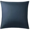 Image de ESSIX - Taie d'oreiller Unie en Satin de Coton, Grand Hotel - 65 x 65 cm - Bleu Marine - Satin de Coton - 120 Fils/cm² - Entretien Facile