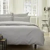 Image de Housse de Couette en Satin de Coton, Grand Hôtel, Argent, 240x220 cm, Essix