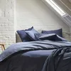 Image de ESSIX Housse de Couette en Coton Bicolore, Bons Jours, Nocturne/Denim, 200x200 cm