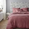 Image de Housse de Couette en Double Gaze de Coton lavée, Tendresse, Rose Canyon, 240x220 cm, Essix