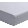 Image de Drap-Housse en Satin de Coton, Palazzo, Argent, 140x200 cm, Essix