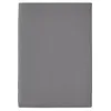 Image de ESSIX - Drap Plat uni en Percale de Coton, PREMIÈRE - 180 x 290 cm - Gris Basalte - Percale de Coton - 80 Fils/cm² - Entretien Facile