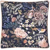 Image de Taie d'oreiller imprimée en Satin de Coton, Porcelain de Chine, 65x65 cm, Designers Guild, Bleu Midnight