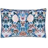 Image de Taie d'oreiller imprimée en Percale de Coton, Ikebana Damask, 50x75 cm, Designers Guild, Bleu