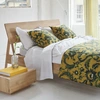 Image de Designers Guild - Courte pointe imprimée en percale de coton Guerbois jaune ochre - 135x220 cm OS