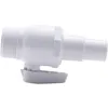 Image de EDENEA Vanne Robinet 1/4 De Tour Piscine Hors Sol - Adaptateur - A Emboiter pour Tuyau 32mm 38mm - A Visser Filetage 1" 1/2 M