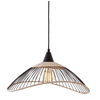 Image de Suspension kasteli métal et rotin D45 cm