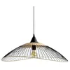 Image de Suspension en rotin de couleur noir/naturel D.65 cm
