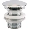 Image de bonde allure - champignon - diamètre 63 - laiton chromé - hauteur 60 mm - sans lanterne - sortie filetée 33x42 - valentin 122500