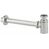 Image de Siphon laiton CYLINDRIX laiton chromé réglable modèle court 33x42 avec sortie murale réf 14250000000