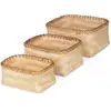 Image de Lot 3 paniers de rangement bambou Halong RAN6435